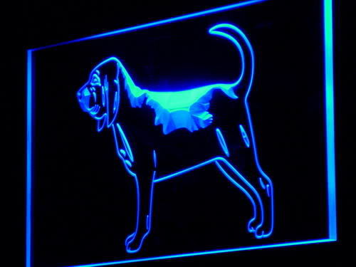 Bloodhound Dog Pet Shop Display Neon Light Sign